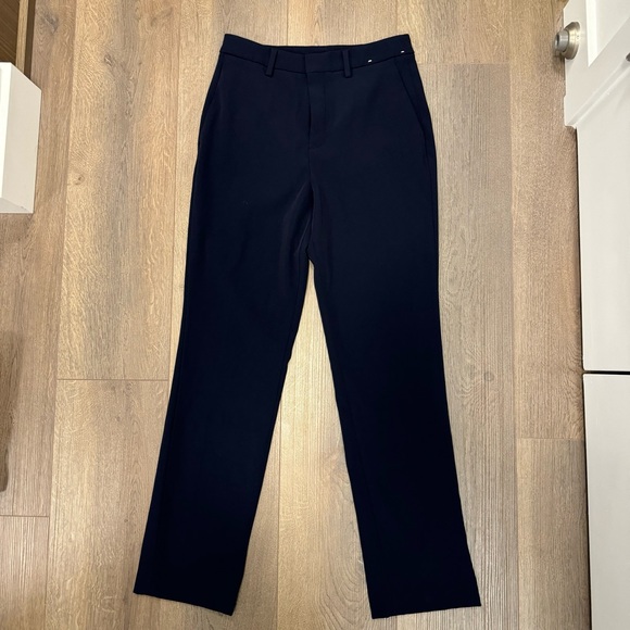 Uniqlo Smart Comfort Straight Ankle Pants Size S Dark Navy - Picture 2 of 4